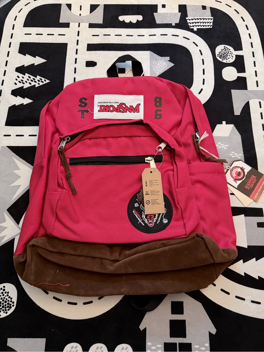 JanSport x Stranger Things Backpack Red Hellfire Club 25L